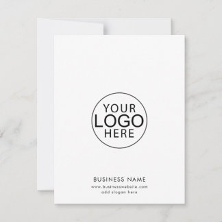 Simple Business Logo and Website Minimalist Card