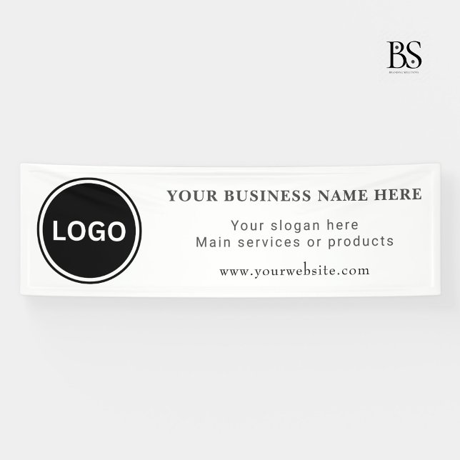 Simple Business Logo Classic Editable Banner (Simple Business Logo Classic Editable Banner)