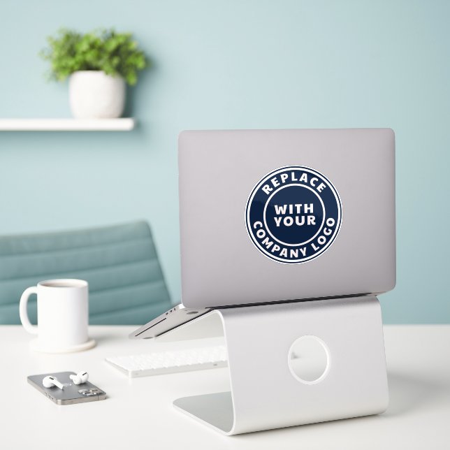Simple Business Logo Corporate Employees (Laptop On Desk)