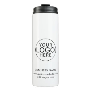 Simple Business Logo Corporate Promotional Swag Thermal Tumbler