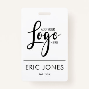 simple BUSINESS LOGO employee ID identification ID Badge