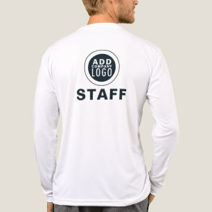 Simple Business Logo Employees Custom Tri-Blend Shirt