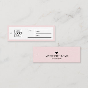Simple Business Logo Label Clothing Price Hang Tag