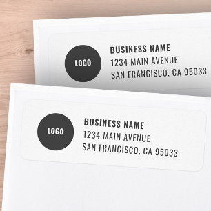 Simple Business Logo Mailing Return Address