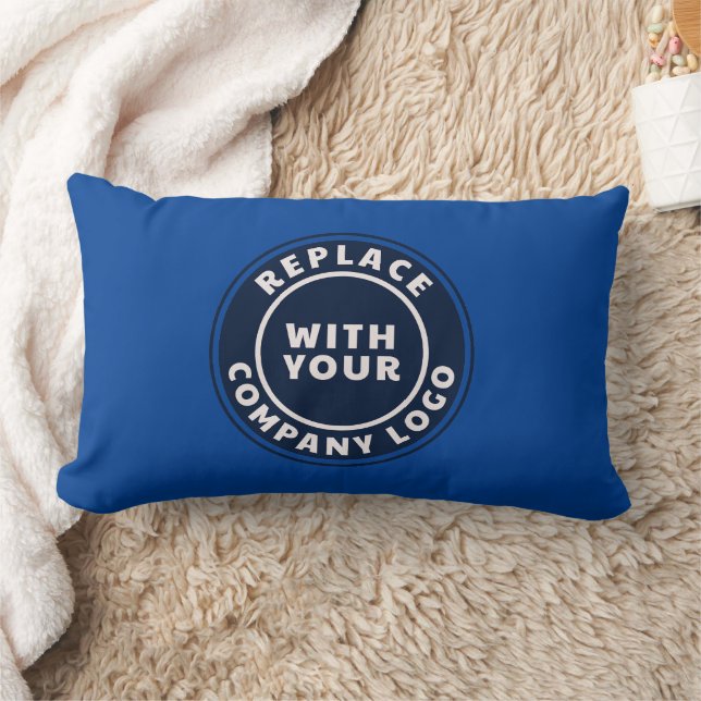 Simple Business Logo Minimalist Lumbar Cushion (Blanket)