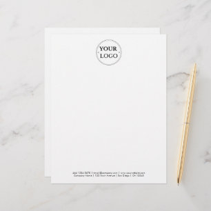 Simple Business Logo Modern  Custom Letterhead