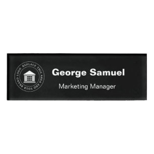 Simple Business Logo   Name   Designation Name Tag