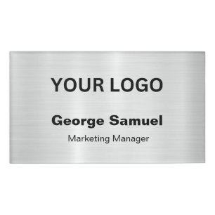Simple Business Logo Name Designation Tag
