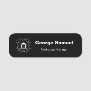 Simple Business Logo   Name   Designation Tag