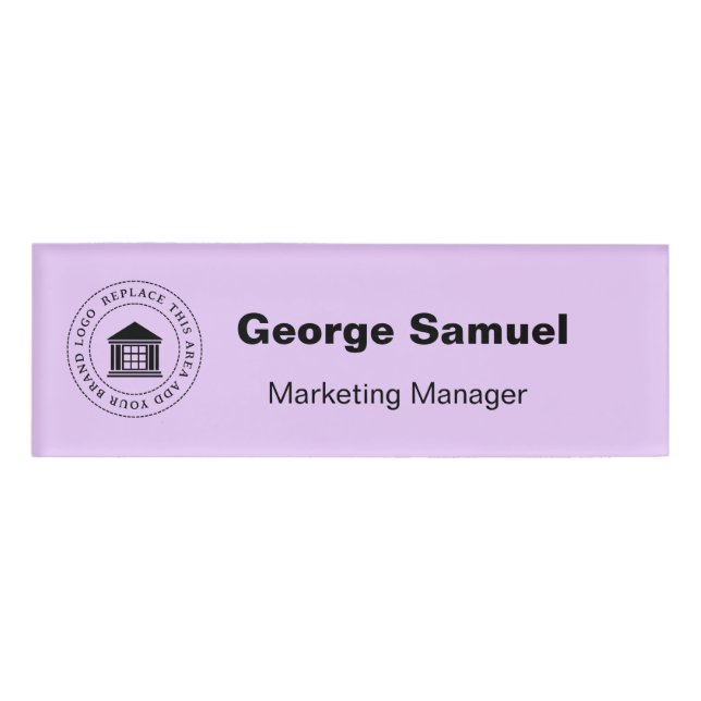 Simple Business Logo | Name | Designation Tag (Front)