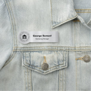 Simple Business Logo   Name   Designation Tag