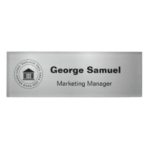 Simple Business Logo   Name   Designation Tag