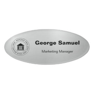 Simple Business Logo Name Designation Tag