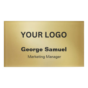 Simple Business Logo Name Designation Tag