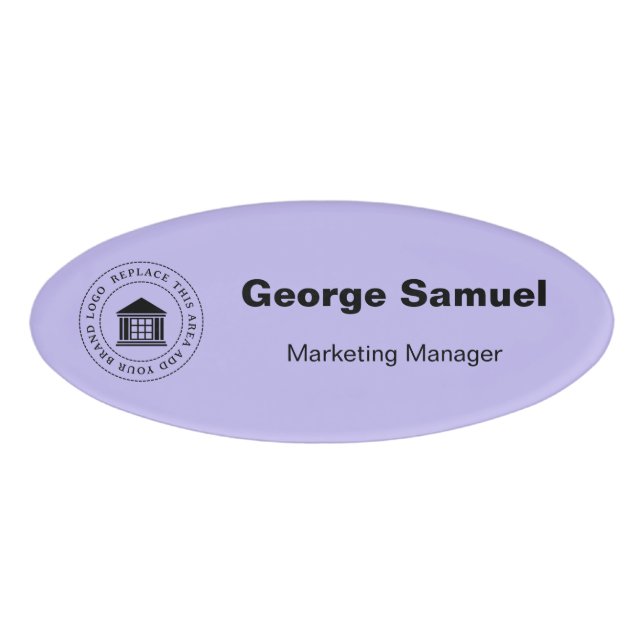 Simple Business Logo | Name | Designation Tag (Front)