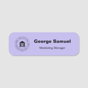 Simple Business Logo Name Designation Tag