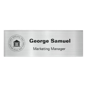 Simple Business Logo Name Designation Tag