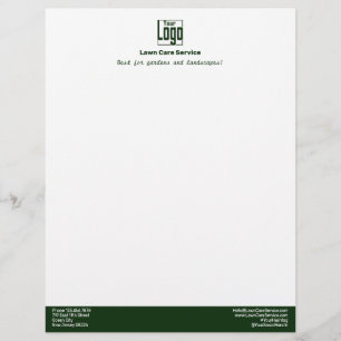 Simple Business Logo Name Motto Custom Letterhead