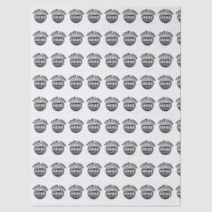 Simple Business Logo Pattern Custom Branded Tissue Paper