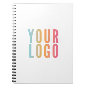 Simple Business Logo Promotional White Notebook