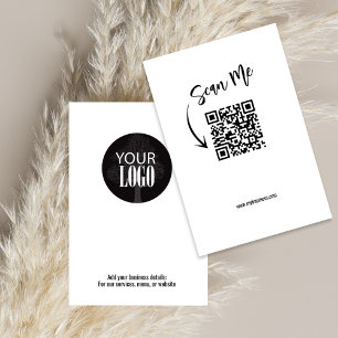 Simple Business Logo QR Code Minimalist
