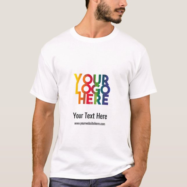 Simple Business Logo T-Shirt (Front)