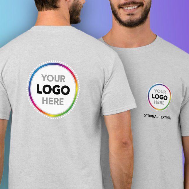 Simple Business Logo T-Shirt - Front & Back Print (Creator Uploaded)