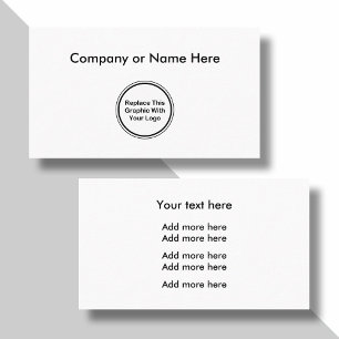 Simple Business Logo Template Card
