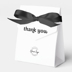 Simple Business logo Thank you Custom website  Favour Box
