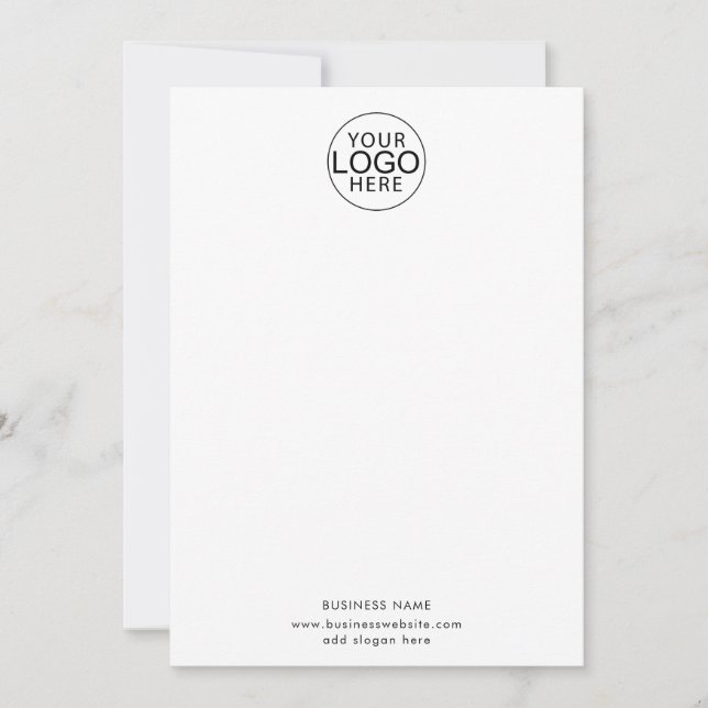 Simple Business Logo Website Modern Card (Front)