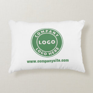 Simple Business Logo Website Showroom Decorative Cushion
