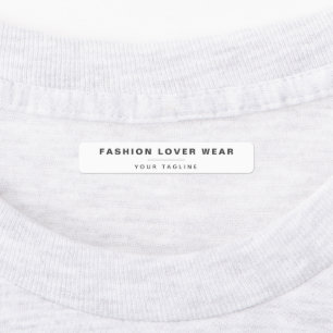 Simple Business Name Clothing Brand Fabric Iron On