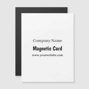 Simple Business Promotion 4.25"x5.6" Magnetic Card