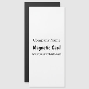 Simple Business Promotion 4" x 9" Magnetic Card