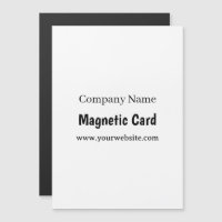 Simple Business Promotion 5" x 7" Magnetic Card