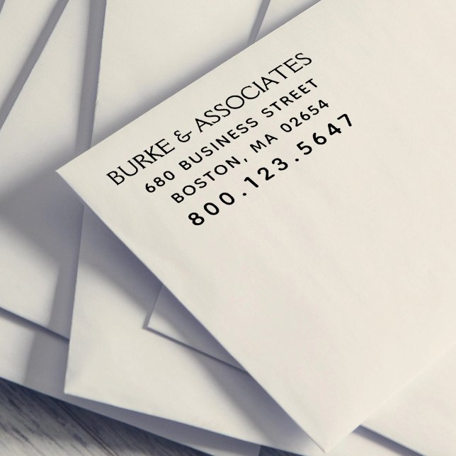 Simple Business Return Address Self-inking Stamp (Simple Business Return Address Self-inking Stamp)