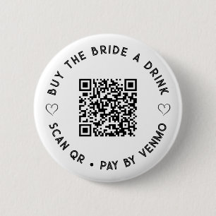 Simple Buy The BRIDE a Drink QR Code Button