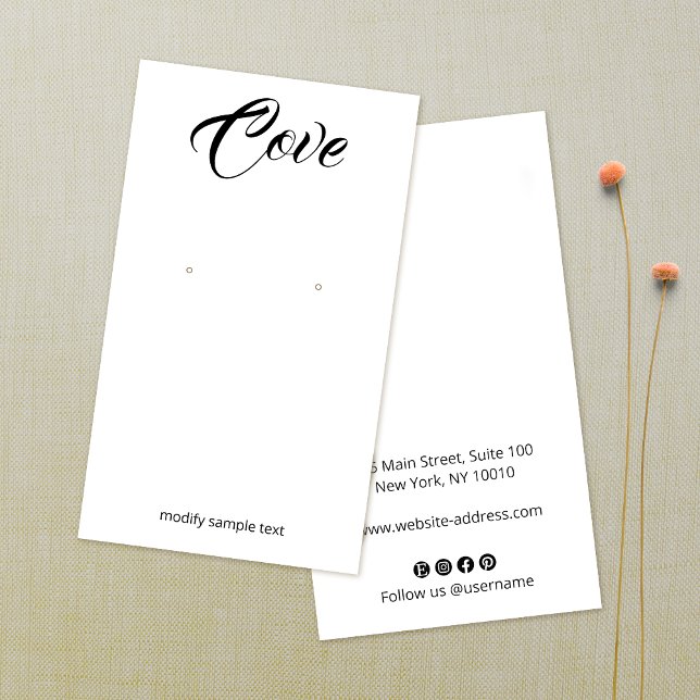 Simple Calligraphy Font  Earring Jewelry (Creator Uploaded)