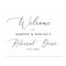 Simple Calligraphy Rehearsal Dinner Welcome
