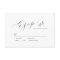 Simple calligraphy rustic greenery wedding RSVP