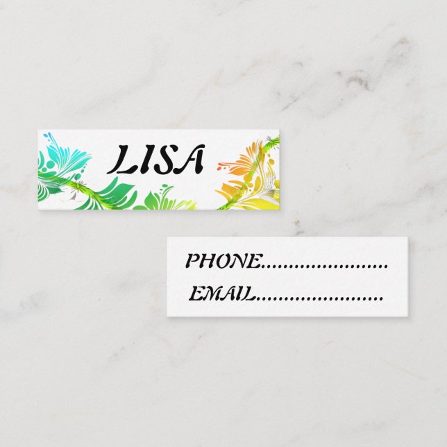 simple calling card (Front/Back)