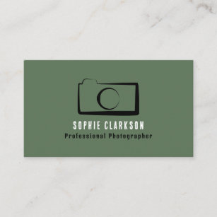 Simple Camera Icon, Photographer, Photography Business Card