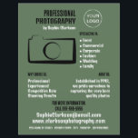 Simple Camera Icon, Photographer, Photography Hire Flyer<br><div class="desc">Simple Camera Icon,  Photographer,  Photography Hire Advertising Flyers By The Business Card Store.</div>