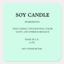 simple candle small business ingredient product la