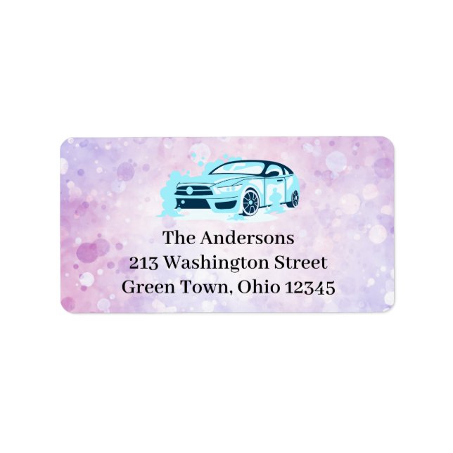 Simple Car Detailer Return Address Label (Front)