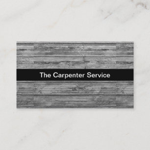Simple Carpenter Business Card Design