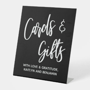 Simple Casual Handwriting Cards & Gifts, Message Pedestal Sign