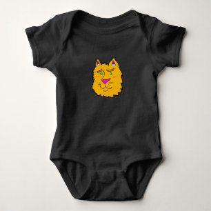 Simple Cat Face Baby Top