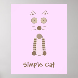 Simple Cat Poster