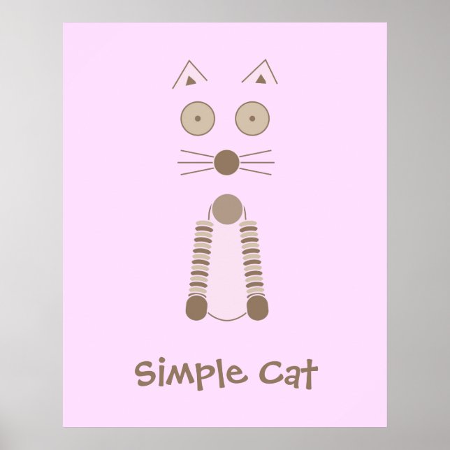 Simple Cat Poster (Front)